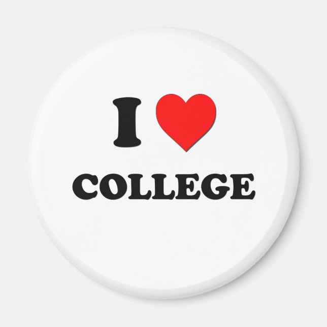 I love College Magnet (Front)