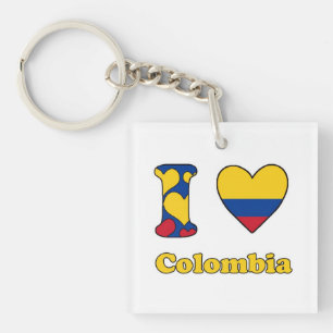 I Love Colombia Key Ring