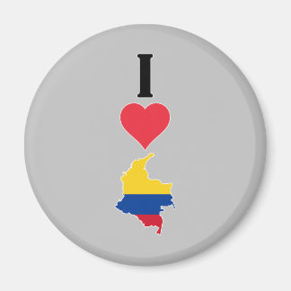 I Love Colombia Vertical I Heart Country Flag Map Magnet