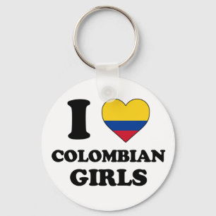 I love Colombian girls Key Ring