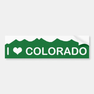 I LOVE COLORADO BUMPER STICKER