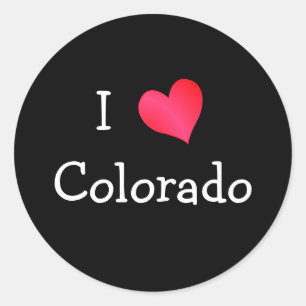 I Love Colorado Classic Round Sticker