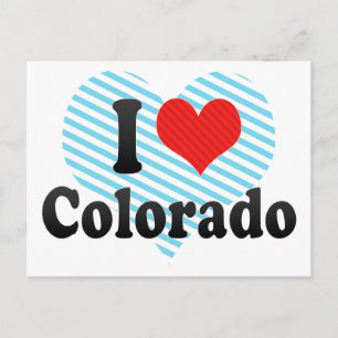 I Love  Colorado Postcard