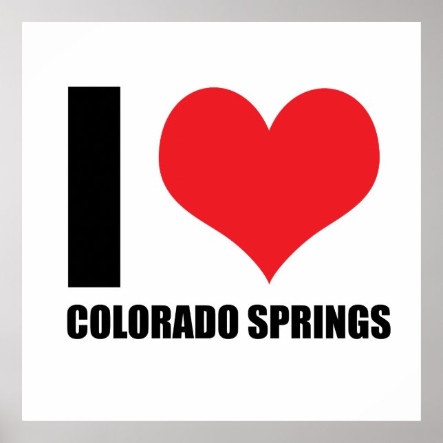 I love Colorado Springs Poster (Front)