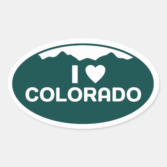 I Love Colorado Sticker (Front)