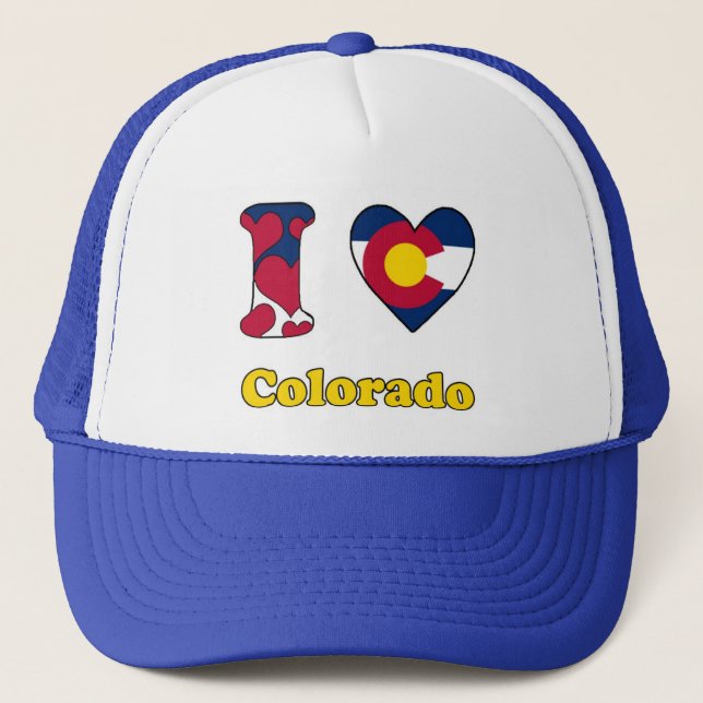 I love Colorado Trucker Hat (Front)
