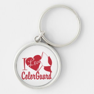 I Love ColorGuard Key Ring