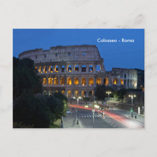 I love Colosseum by night Postcard