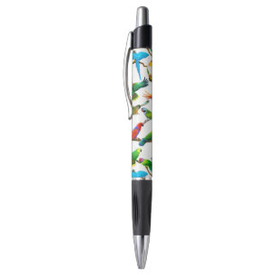 I Love Colourful Parrots Pen