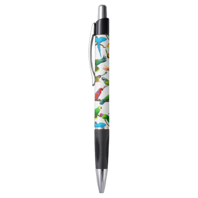 I Love Colourful Parrots Pen (Top (Vertical))