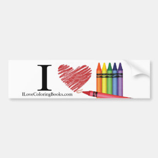 I Love Colouring Books Sticker