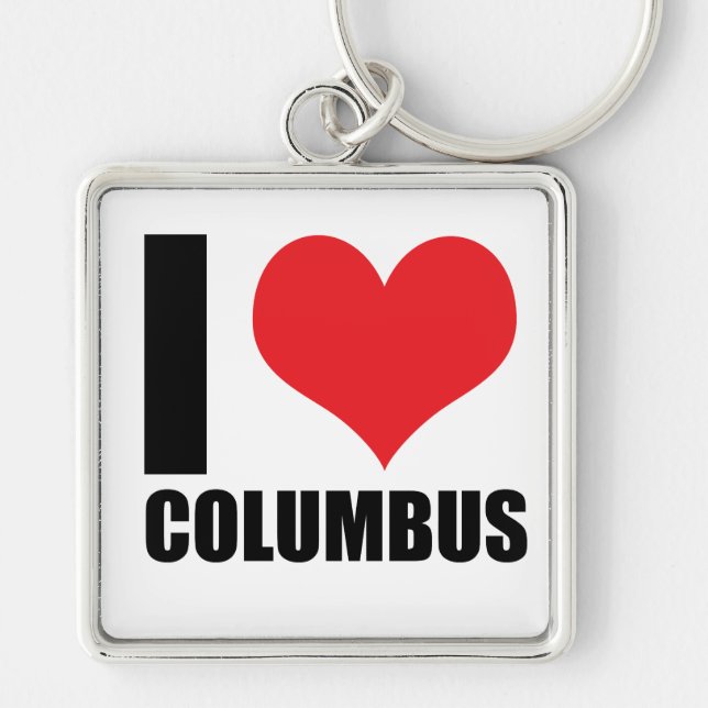 I love Columbus  Key Ring (Front)