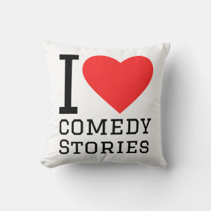I love comedy stories cushion