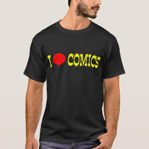 "I Love Comics" Dark Shirt