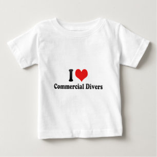 I Love Commercial Divers Baby T-Shirt