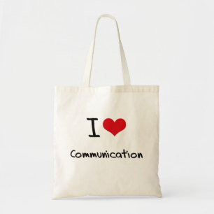 I love Communication Tote Bag