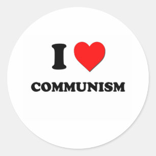 I love Communism Classic Round Sticker