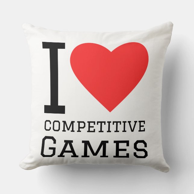I love competitive games cushion (Front)