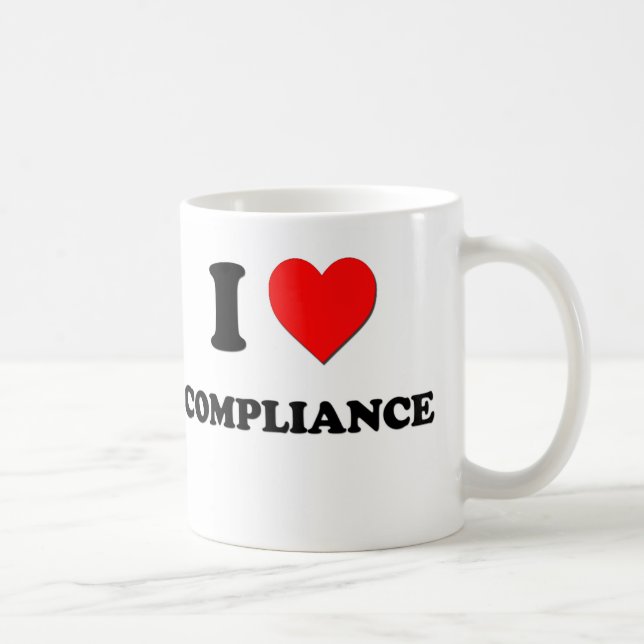 I love Compliance Coffee Mug (Right)