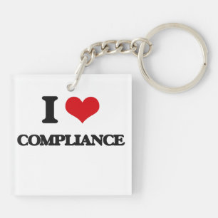 I Love Compliance Key Ring