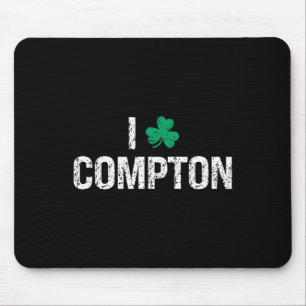 I Love Compton Shamrock Clover St. Patrick's Day Mouse Mat