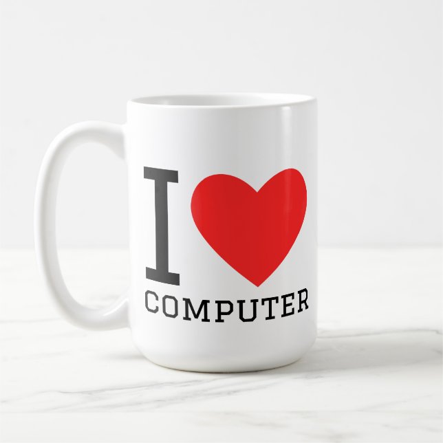 I love computer coffee mug (Left)