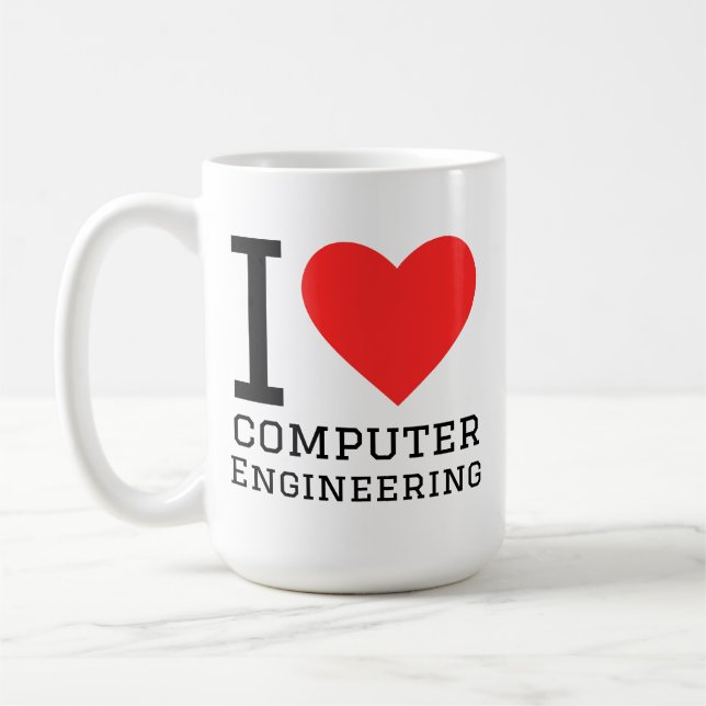 I love computer engineering  coffee mug (Left)