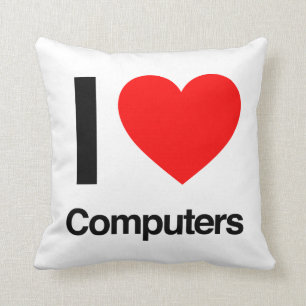 i love computers cushion