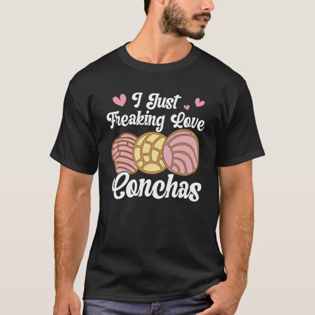 I Love Conchas Pan Dulce Latina Mexican Mujer Conc T-Shirt (Front)