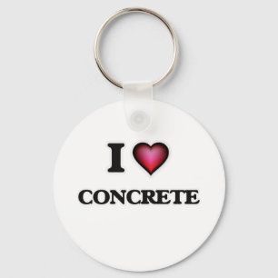 I love Concrete Key Ring