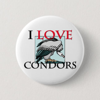 I Love Condors 6 Cm Round Badge