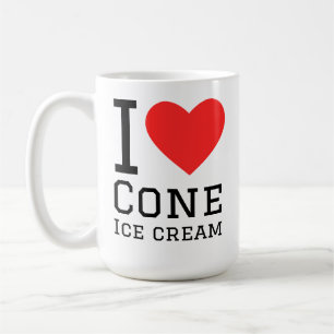 I love cone ice cream coffee mug