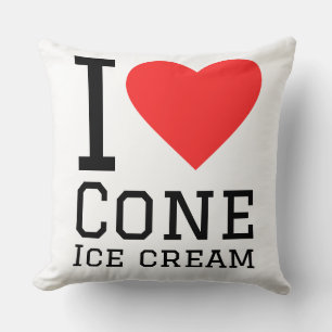 I love cone ice cream cushion
