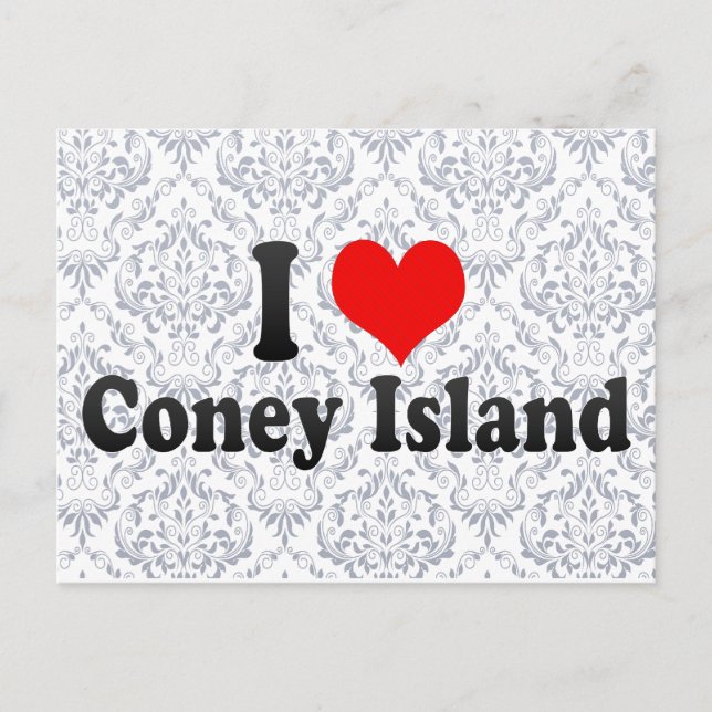 I Love Coney Island, United States Postcard (Front)