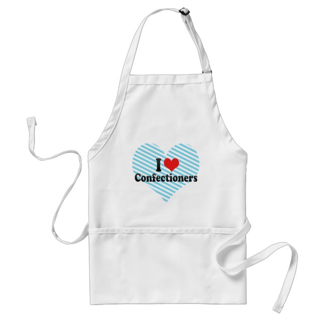 I Love Confectioners Standard Apron (Front)