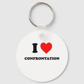 I love Confrontation Key Ring