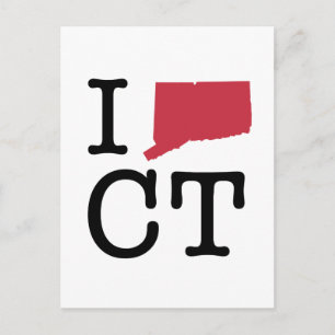 I Love Connecticut Postcard
