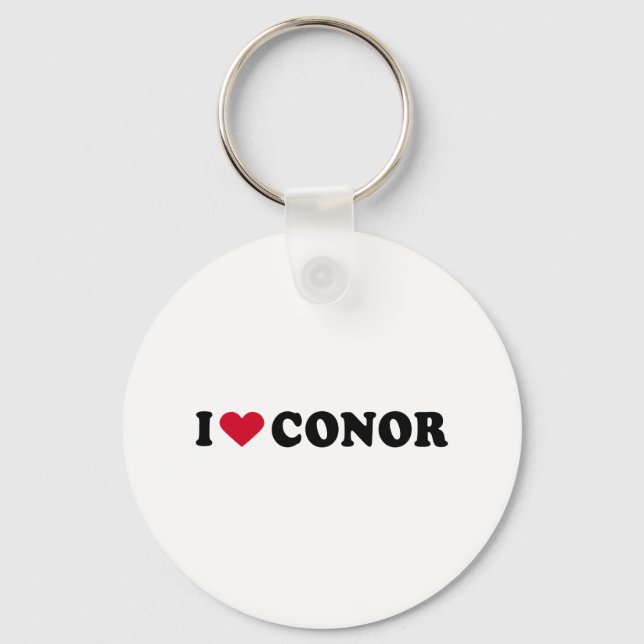 I LOVE CONOR KEY RING (Front)