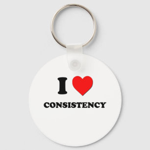 I love Consistency Key Ring