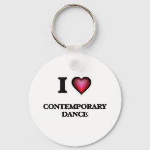 I Love Contemporary Dance Key Ring