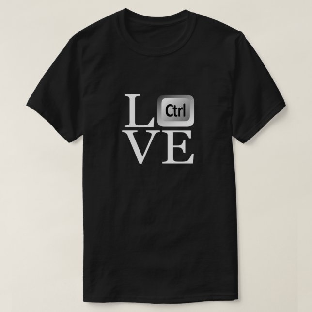 I Love Control T-Shirt (Design Front)