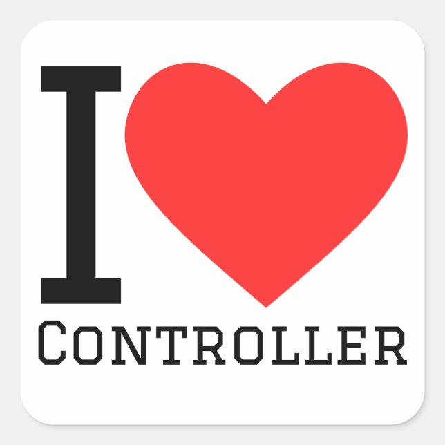 I love controller square sticker (Front)