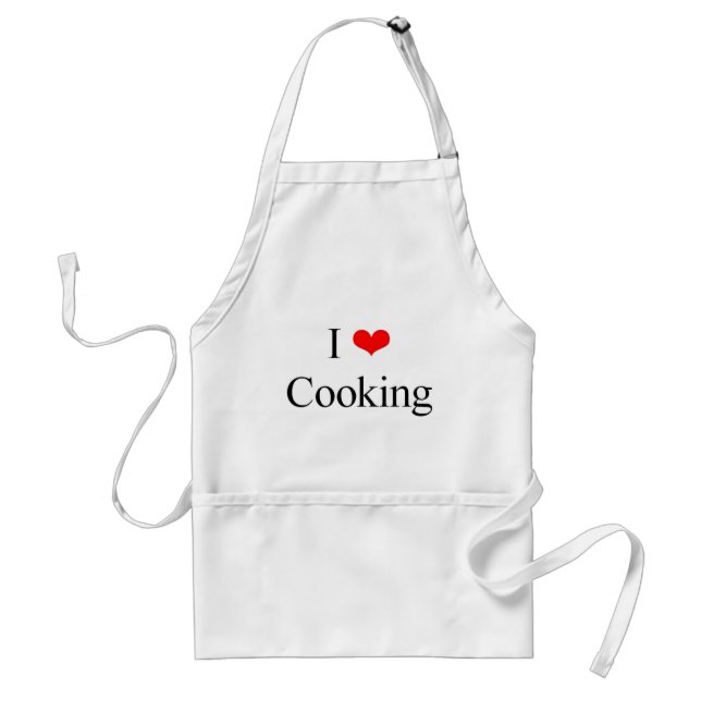 I love cooking standard apron (Front)