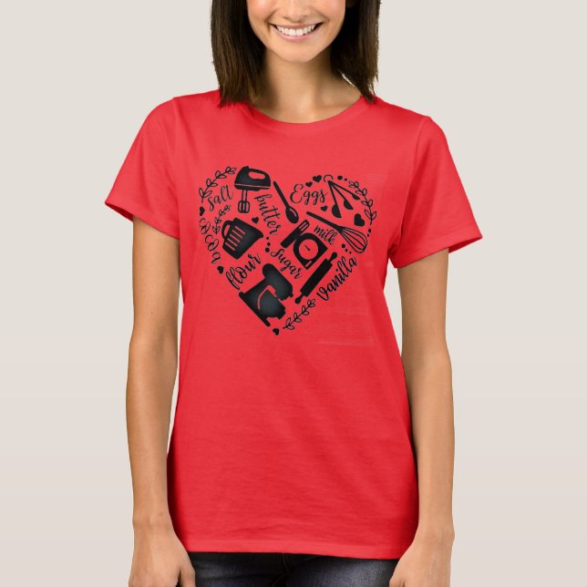 I Love Cooking T-Shirt (Front)