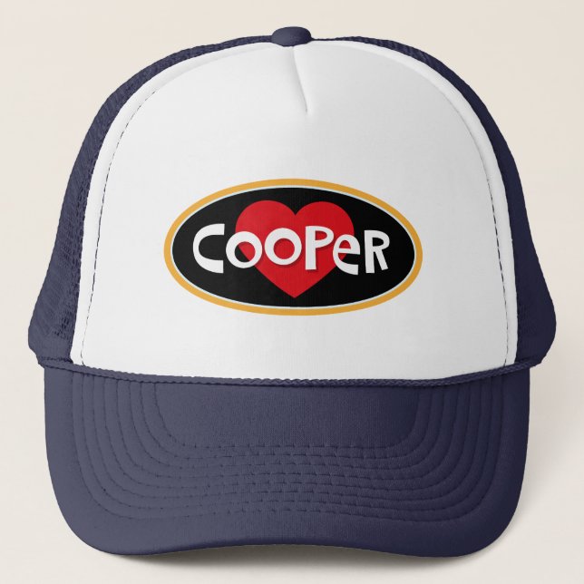 I Love Cooper Trucker Hat (Front)