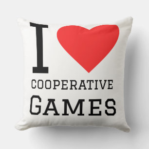 I love cooperative games lovers cushion