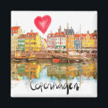 I love Copenhagen Magnet<br><div class="desc">I love Copenhagen</div>