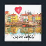 I love Copenhagen Magnet<br><div class="desc">I love Copenhagen</div>