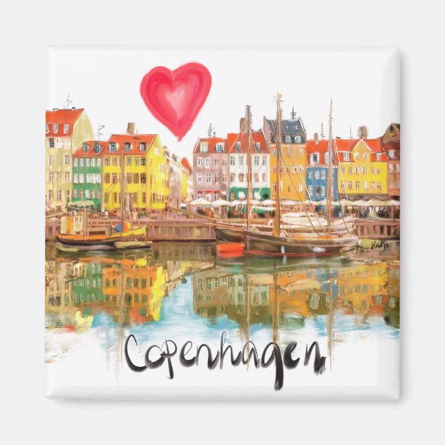 I love Copenhagen Magnet (Front)