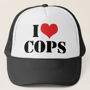 I Love Cops Trucker Hat